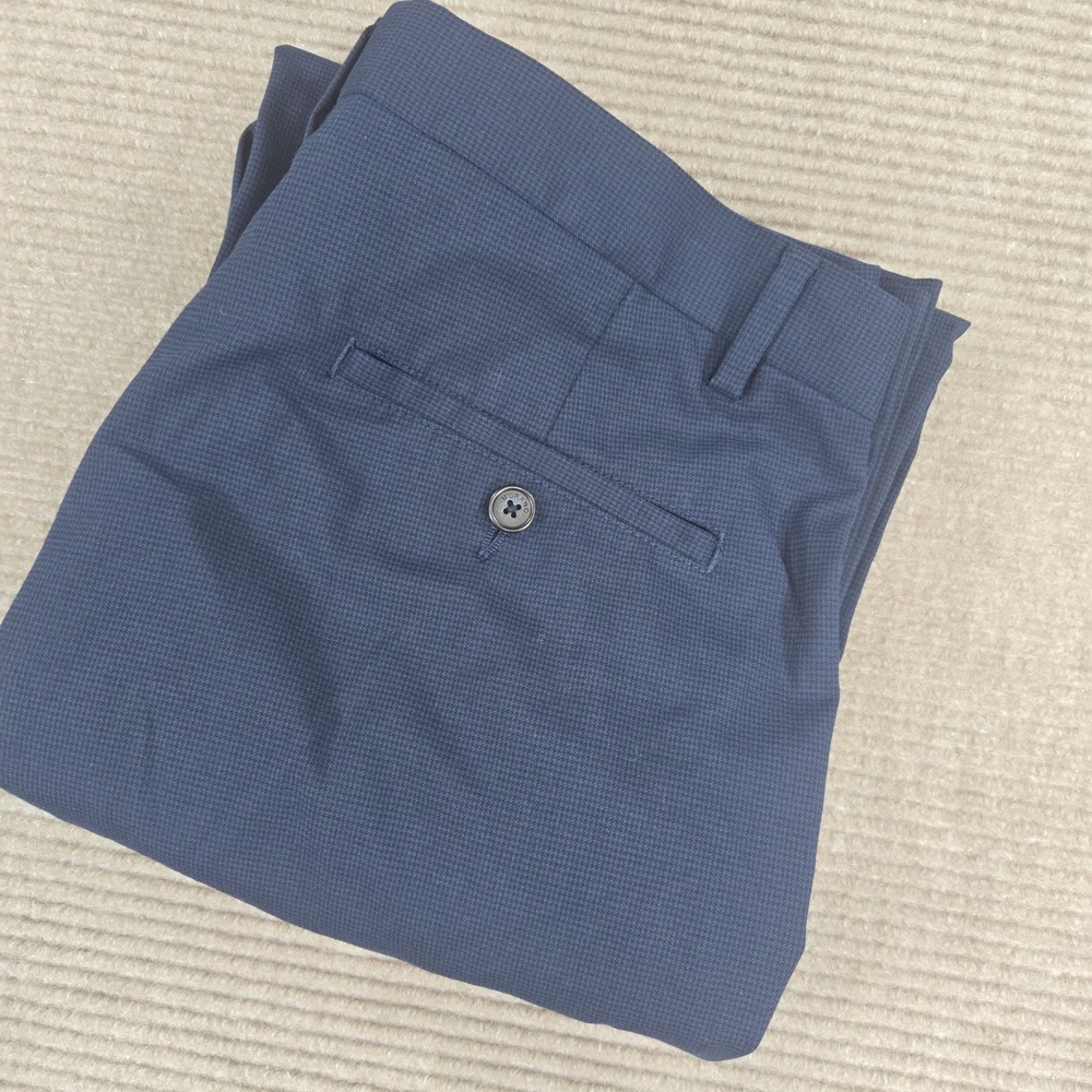 Murano Mens 32x34 Navy Blue Ultimate Modern Comfort Straight Leg Dress Pants